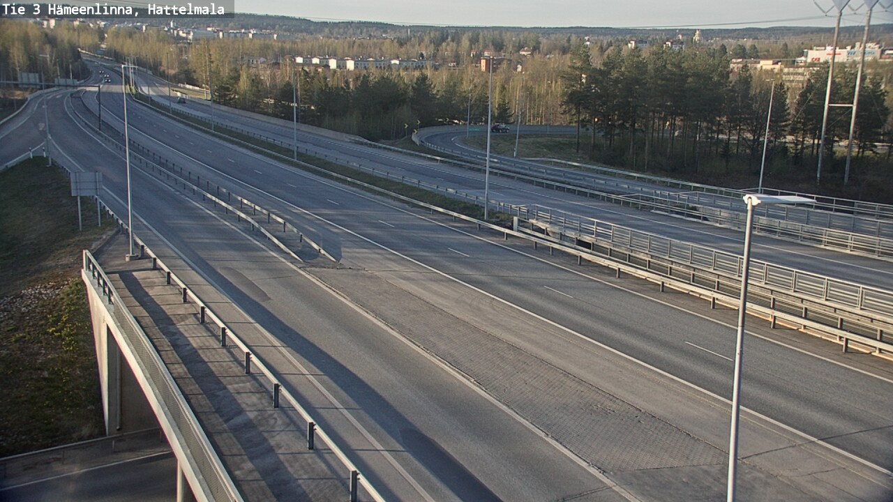 Weather Camera Image Road 3 Hämeenlinna, Hattelmala, Hämeenlinna, Kanta-Häme