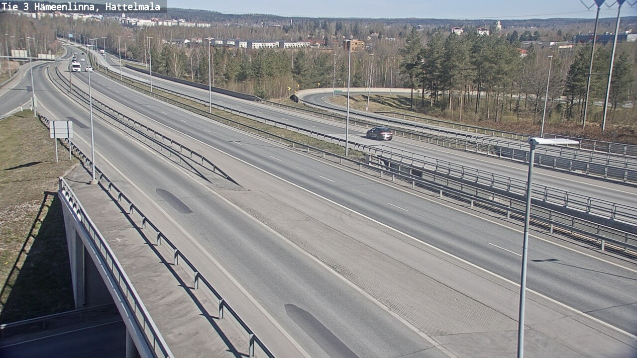 Weather Camera Image Road 3 Hämeenlinna, Hattelmala, Hämeenlinna, Kanta-Häme