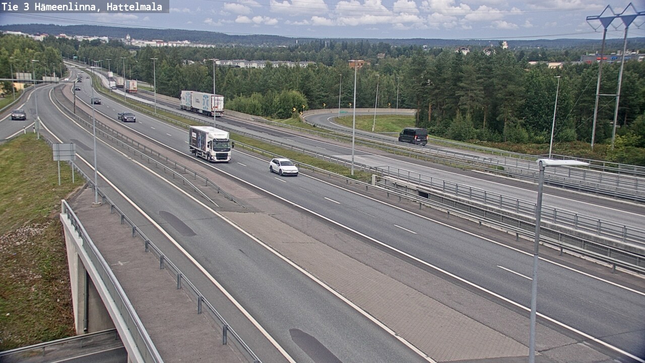 Weather Camera Image Road 3 Hämeenlinna, Hattelmala, Hämeenlinna, Kanta-Häme