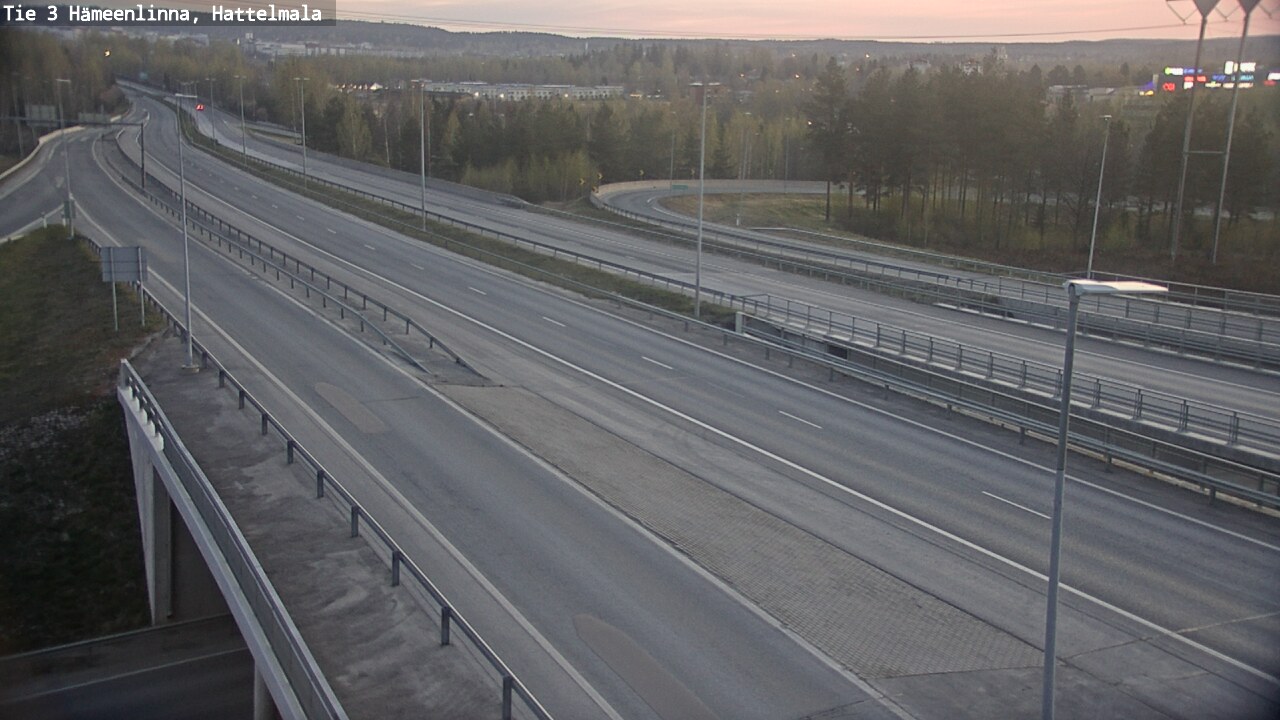 Weather Camera Image Väg 3 Tavastehus, Hattelmala, Hämeenlinna, Kanta-Häme