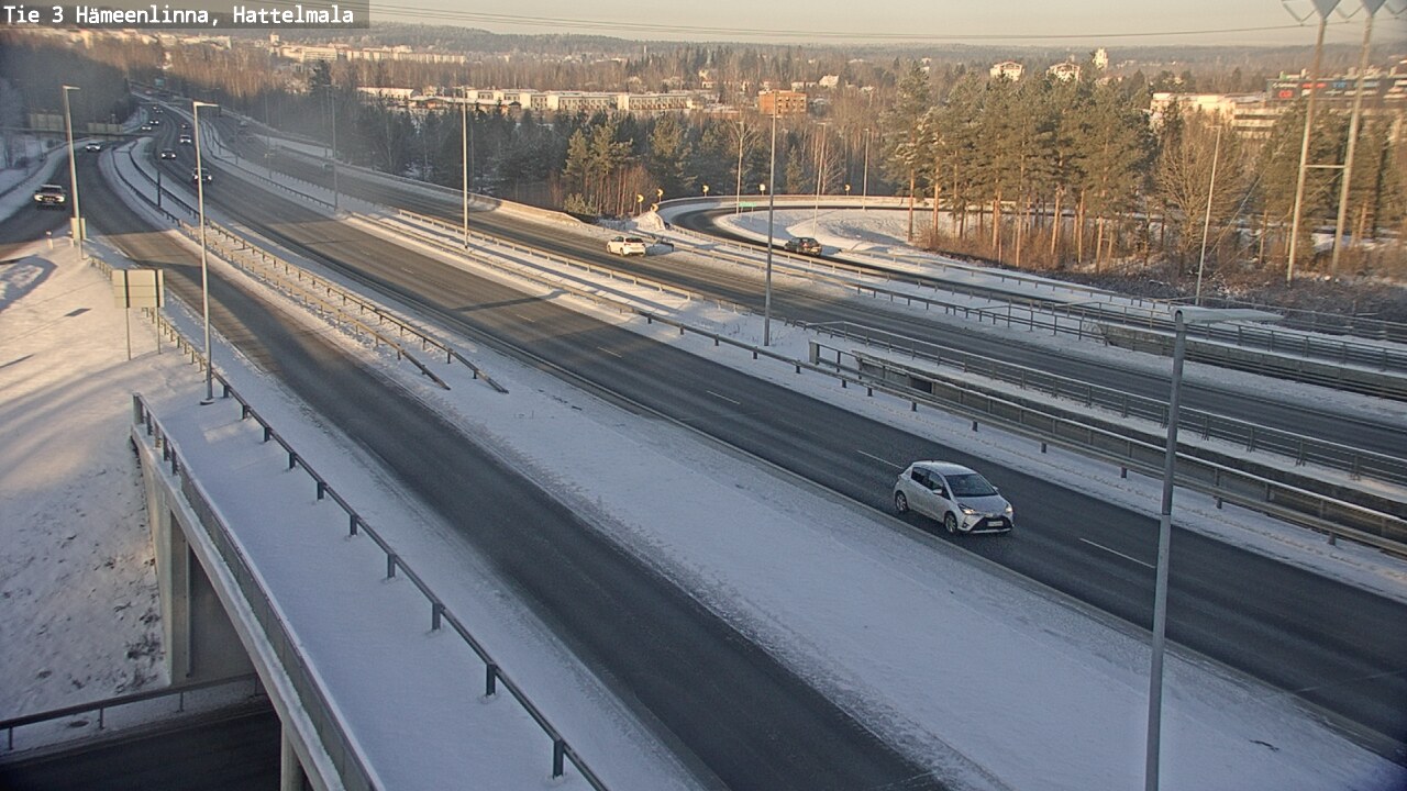 Weather Camera Image Road 3 Hämeenlinna, Hattelmala, Hämeenlinna, Kanta-Häme
