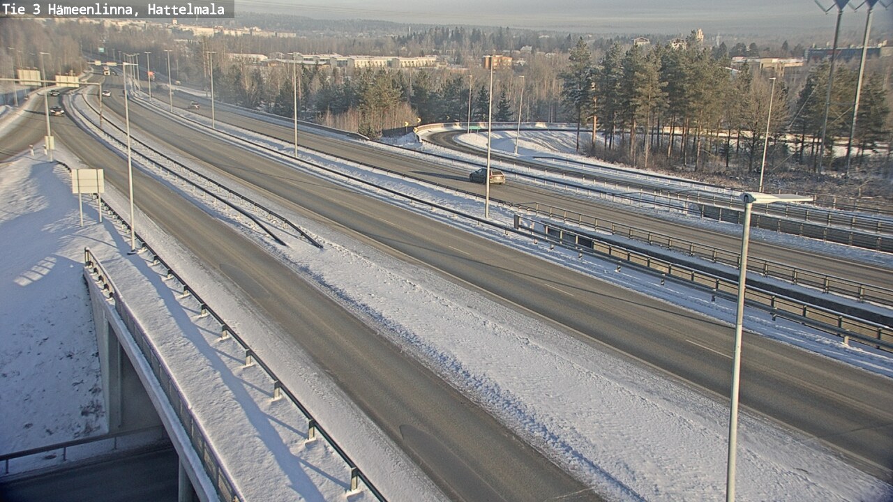 Weather Camera Image Road 3 Hämeenlinna, Hattelmala, Hämeenlinna, Kanta-Häme