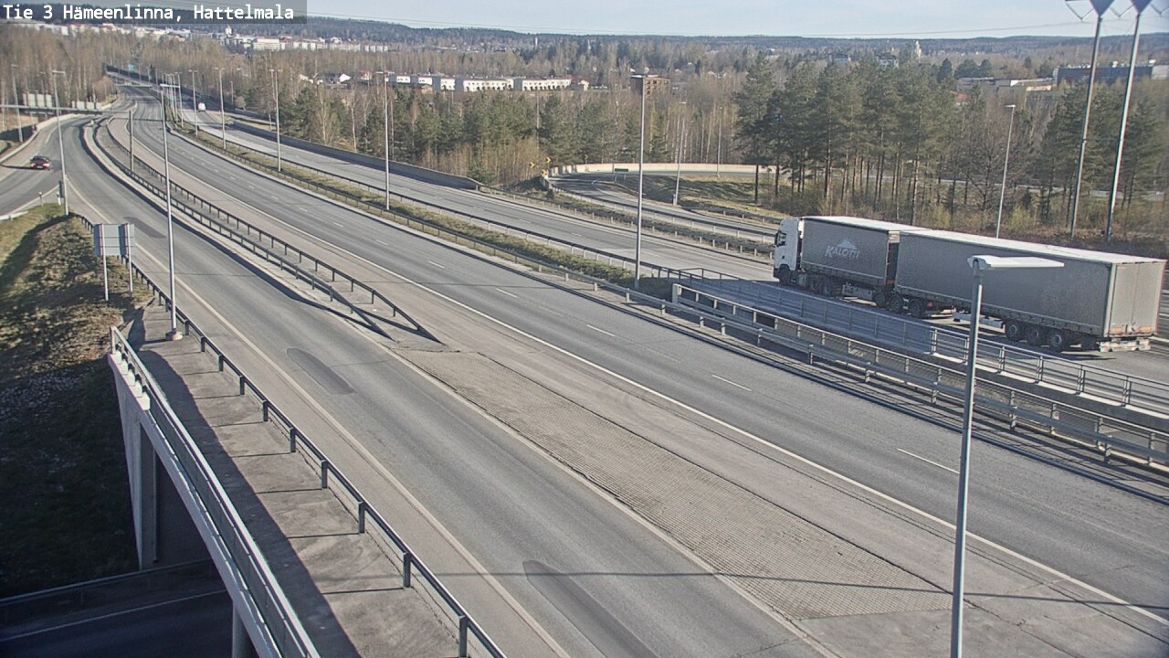 Weather Camera Image Road 3 Hämeenlinna, Hattelmala, Hämeenlinna, Kanta-Häme