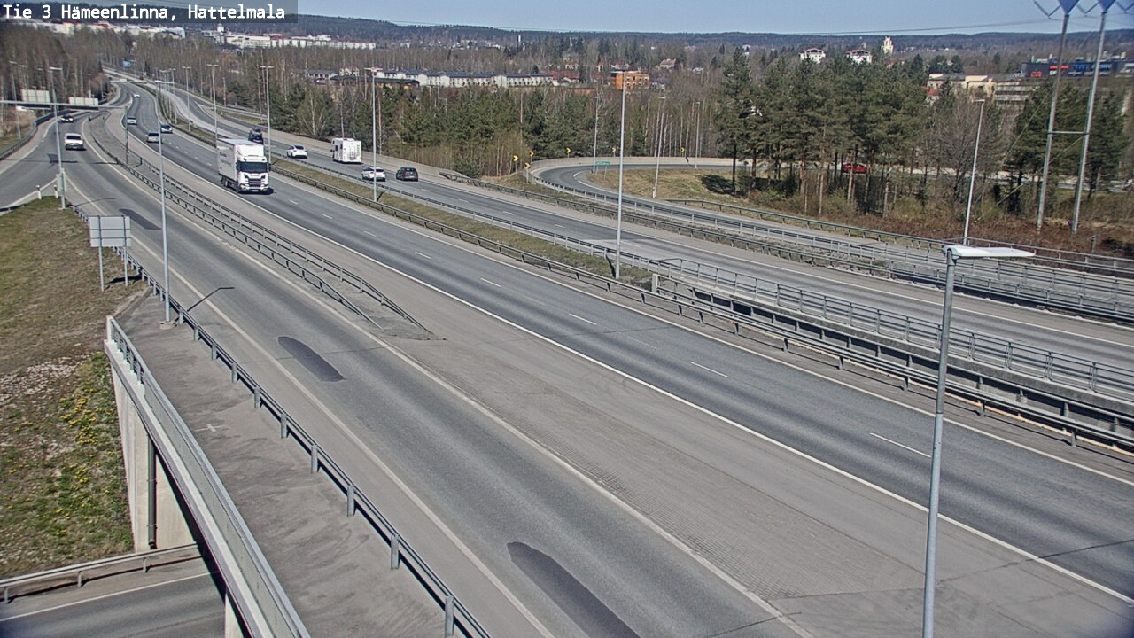 Weather Camera Image Road 3 Hämeenlinna, Hattelmala, Hämeenlinna, Kanta-Häme