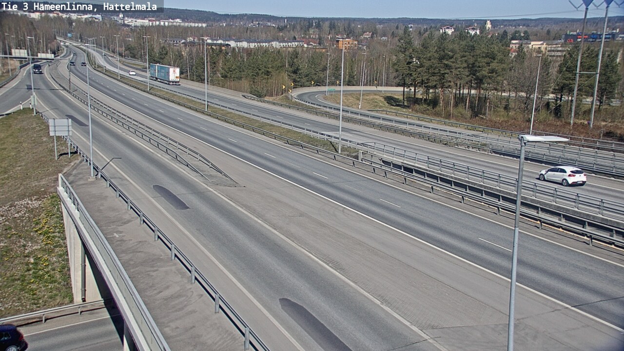 Weather Camera Image Road 3 Hämeenlinna, Hattelmala, Hämeenlinna, Kanta-Häme