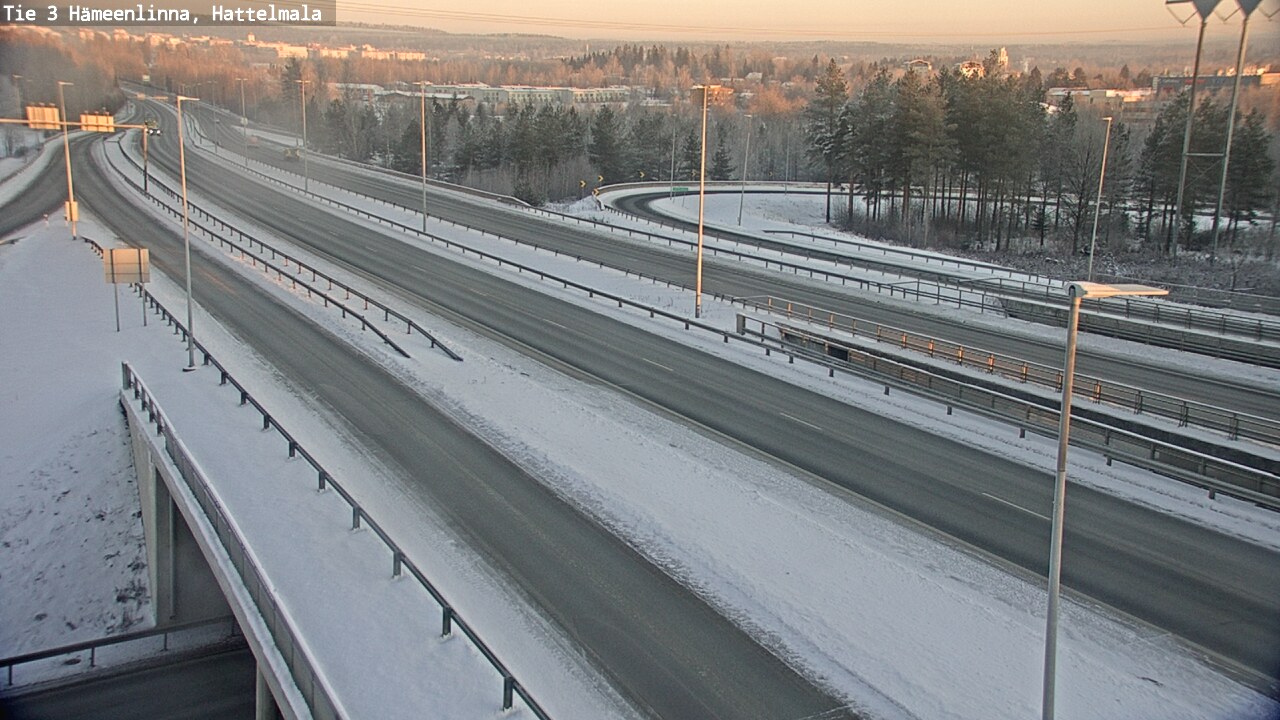 Weather Camera Image Road 3 Hämeenlinna, Hattelmala, Hämeenlinna, Kanta-Häme