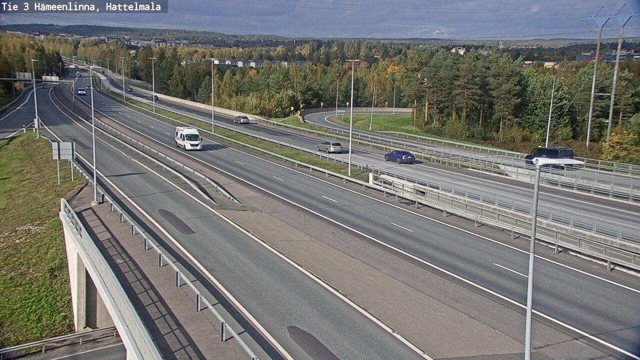 Weather Camera Image Road 3 Hämeenlinna, Hattelmala, Hämeenlinna, Kanta-Häme
