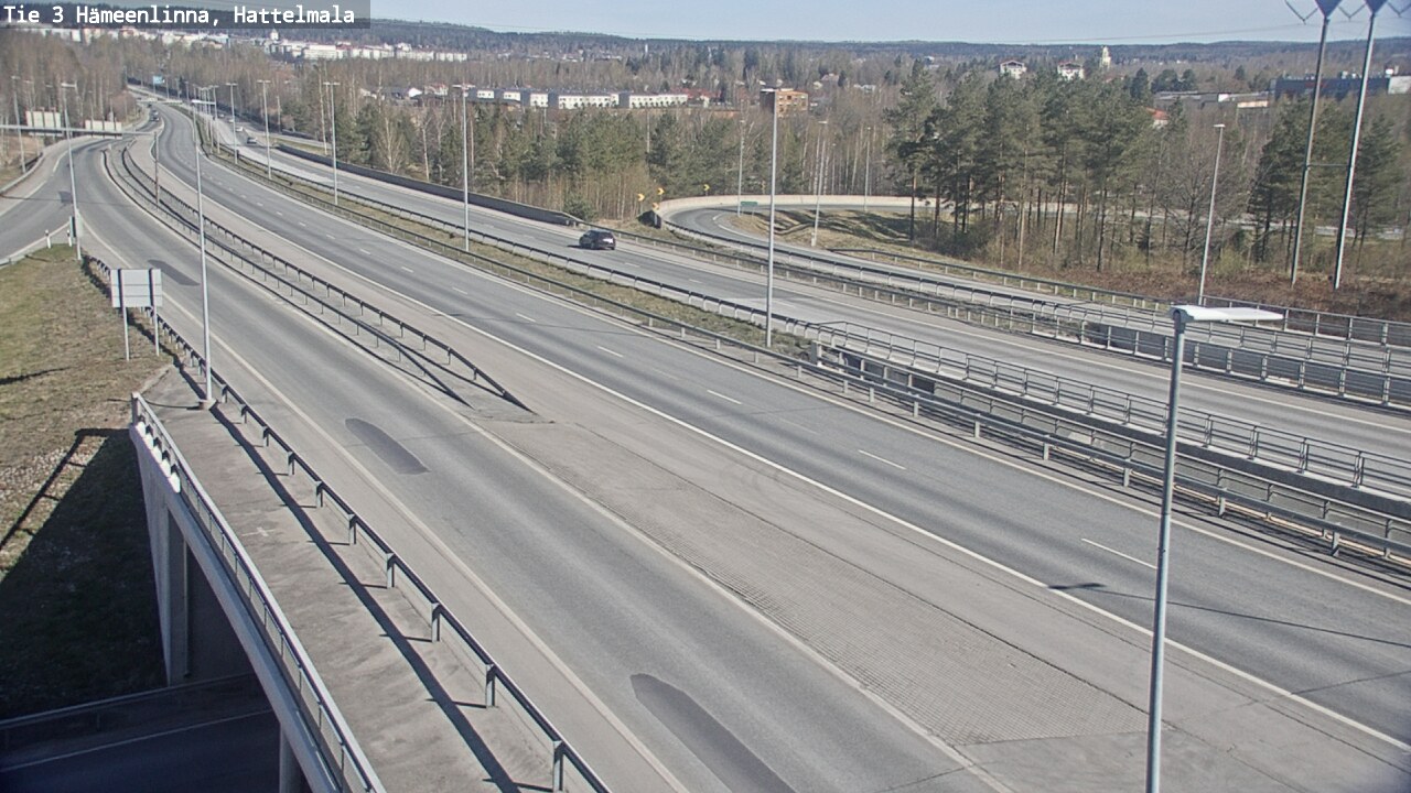 Weather Camera Image Road 3 Hämeenlinna, Hattelmala, Hämeenlinna, Kanta-Häme