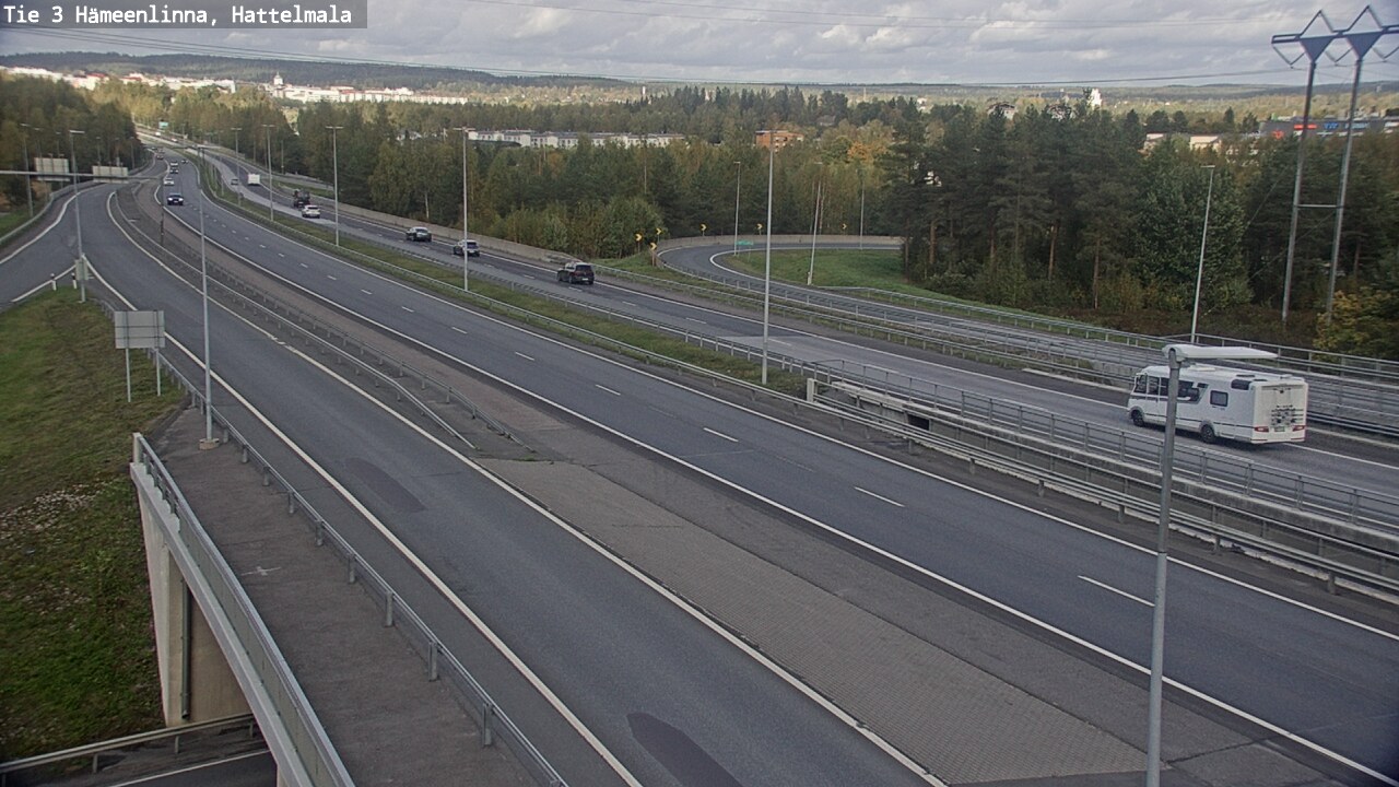 Weather Camera Image Väg 3 Tavastehus, Hattelmala, Hämeenlinna, Kanta-Häme