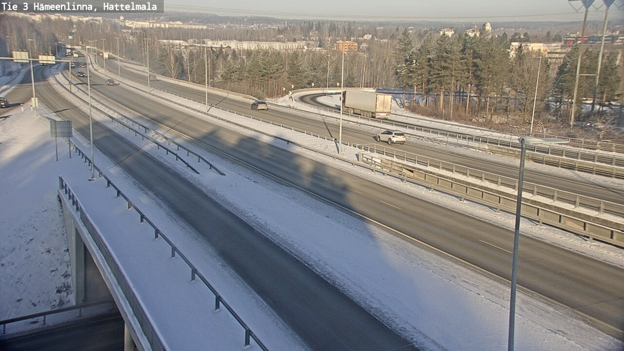Weather Camera Image Road 3 Hämeenlinna, Hattelmala, Hämeenlinna, Kanta-Häme