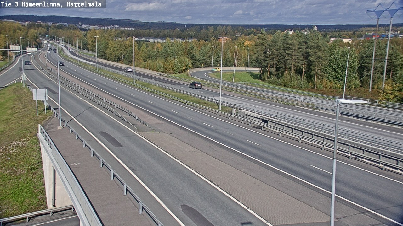 Weather Camera Image Väg 3 Tavastehus, Hattelmala, Hämeenlinna, Kanta-Häme