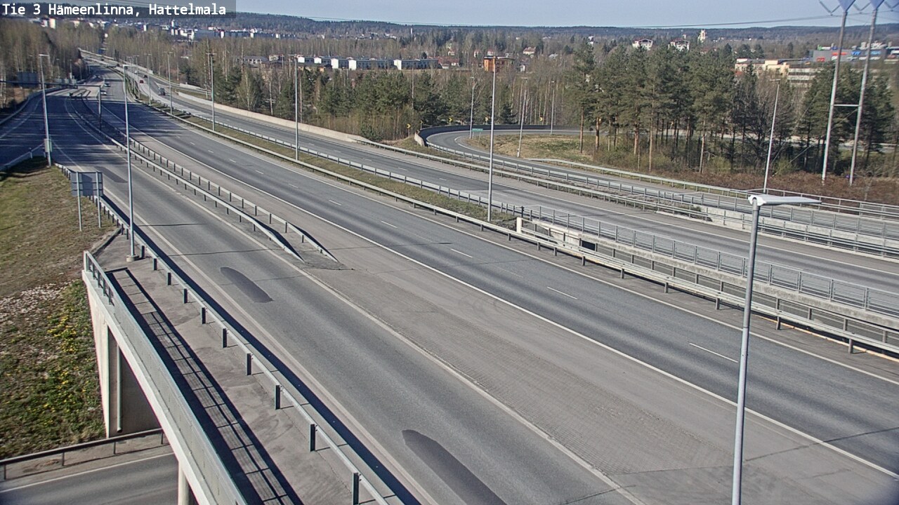 Weather Camera Image Road 3 Hämeenlinna, Hattelmala, Hämeenlinna, Kanta-Häme