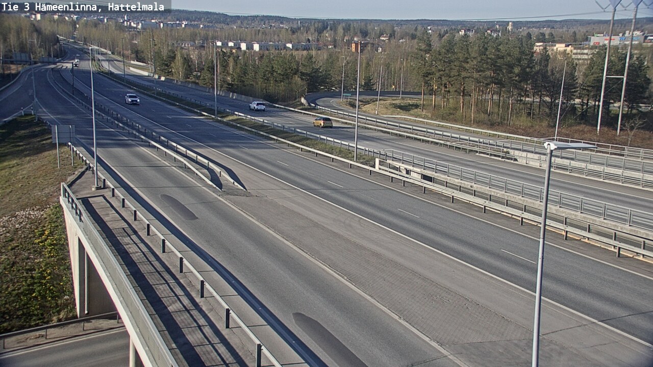 Weather Camera Image Road 3 Hämeenlinna, Hattelmala, Hämeenlinna, Kanta-Häme