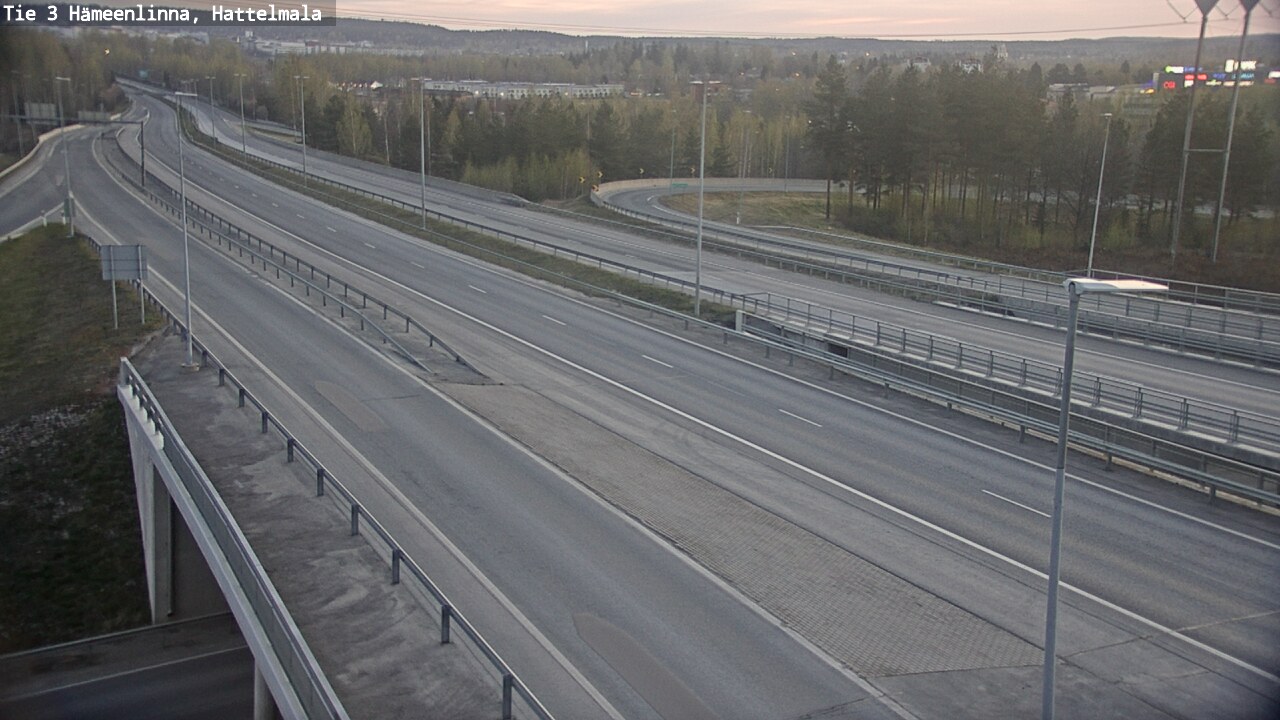 Weather Camera Image Väg 3 Tavastehus, Hattelmala, Hämeenlinna, Kanta-Häme