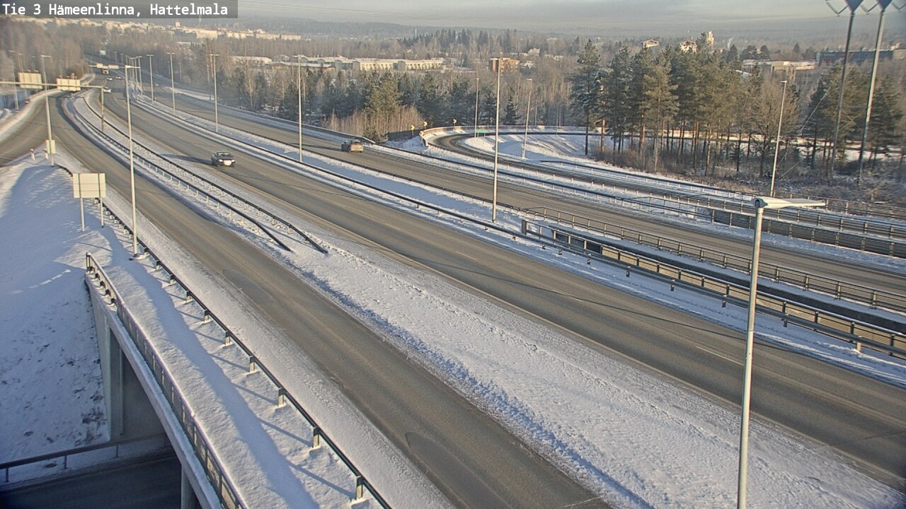 Weather Camera Image Road 3 Hämeenlinna, Hattelmala, Hämeenlinna, Kanta-Häme