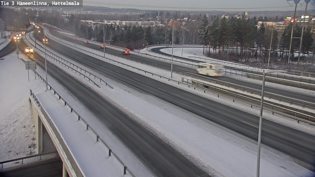 Weather Camera Image Road 3 Hämeenlinna, Hattelmala, Hämeenlinna, Kanta-Häme