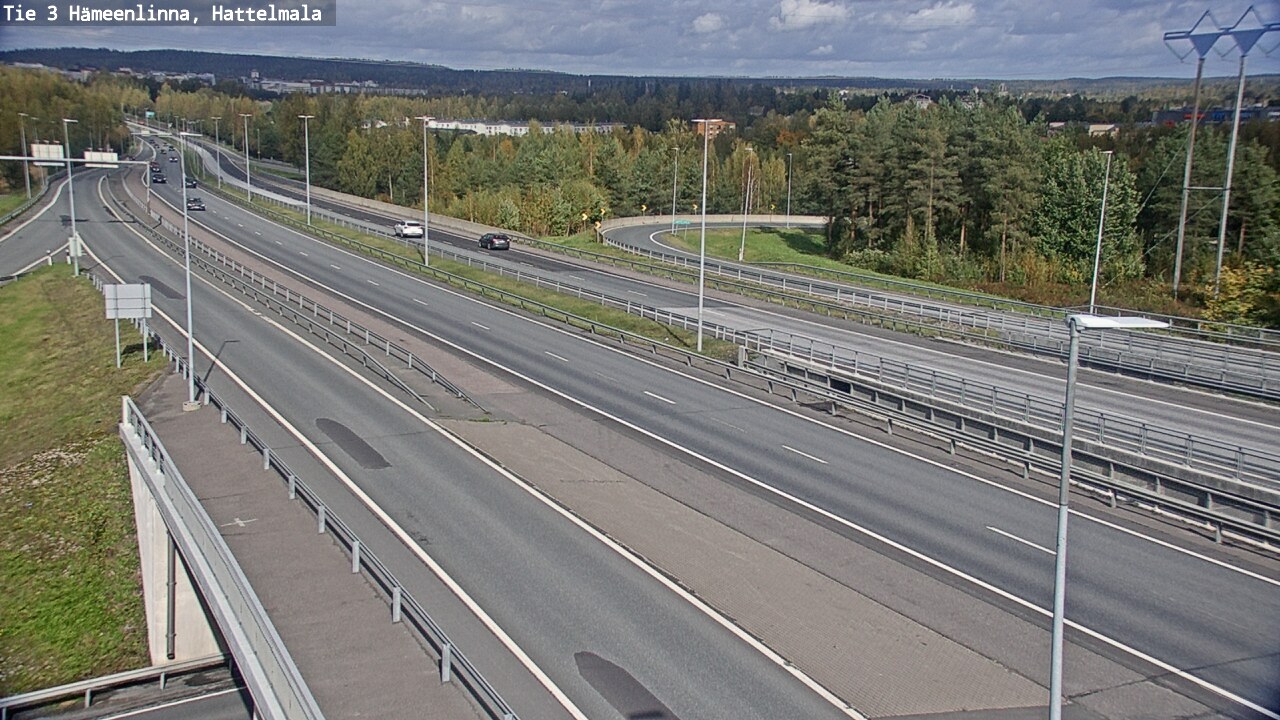 Weather Camera Image Väg 3 Tavastehus, Hattelmala, Hämeenlinna, Kanta-Häme