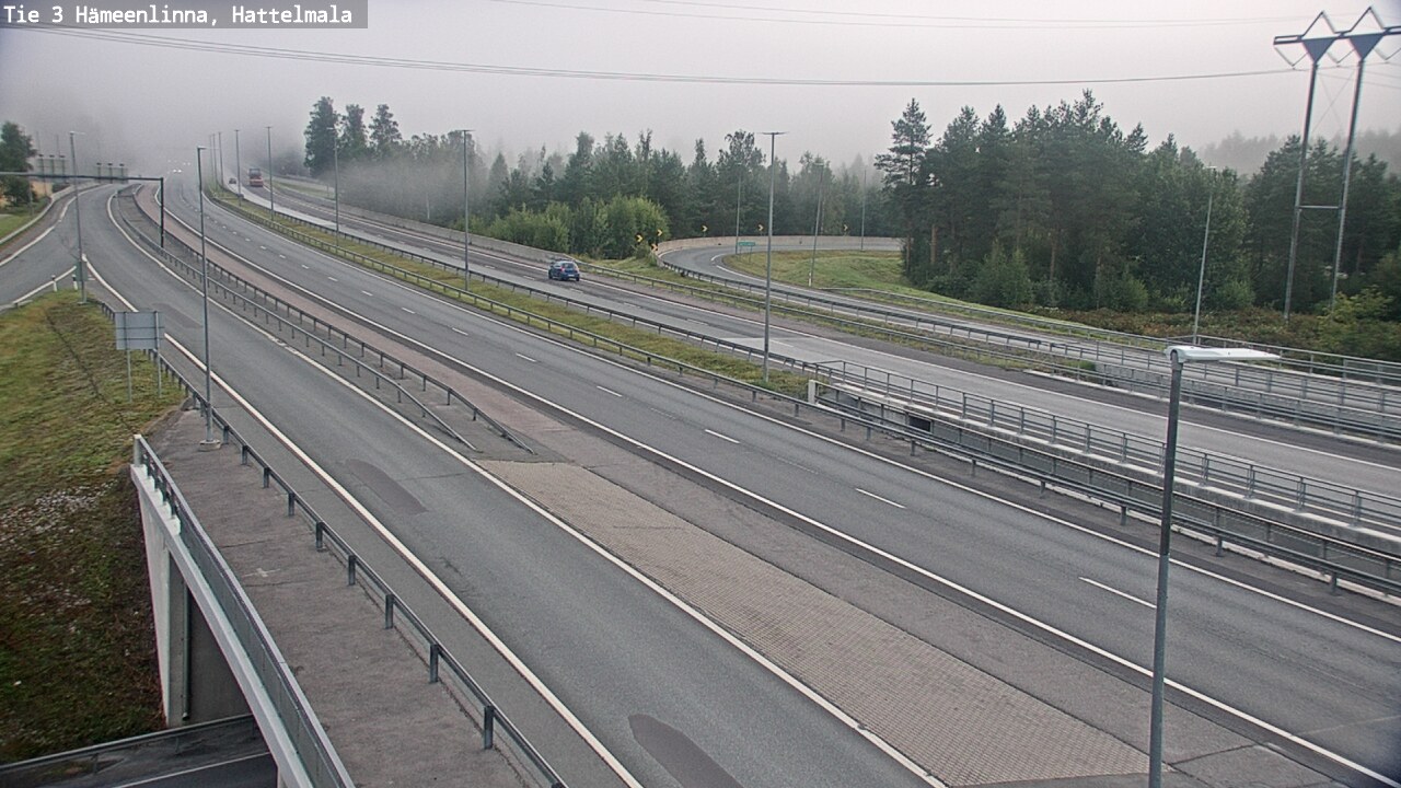 Weather Camera Image Road 3 Hämeenlinna, Hattelmala, Hämeenlinna, Kanta-Häme