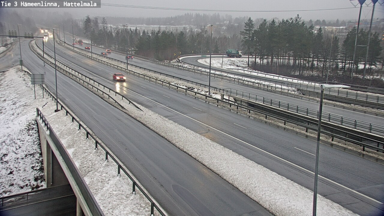 Weather Camera Image Väg 3 Tavastehus, Hattelmala, Hämeenlinna, Kanta-Häme