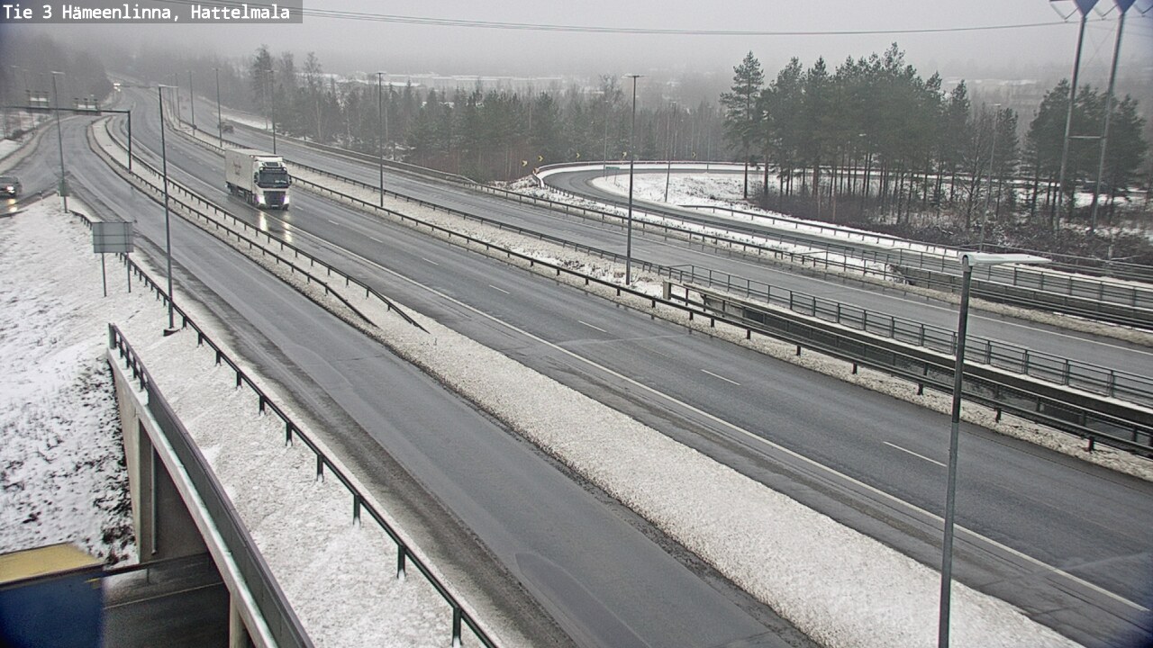 Weather Camera Image Väg 3 Tavastehus, Hattelmala, Hämeenlinna, Kanta-Häme
