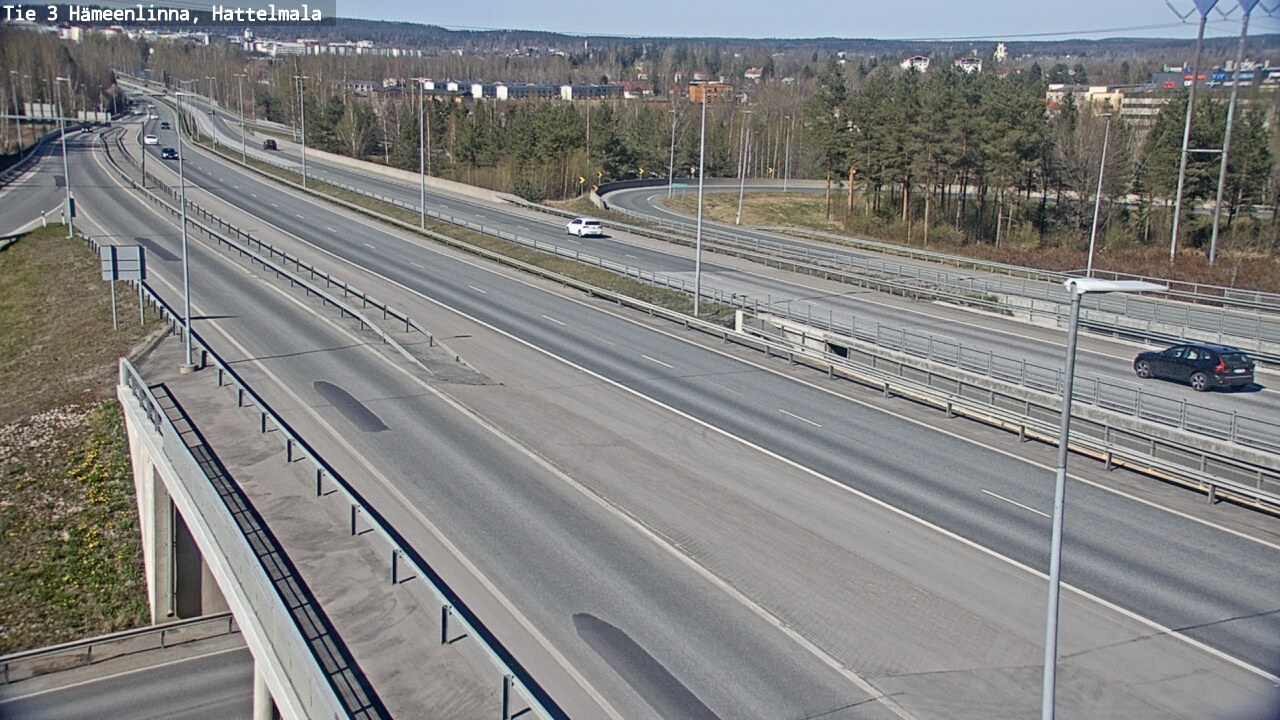 Weather Camera Image Road 3 Hämeenlinna, Hattelmala, Hämeenlinna, Kanta-Häme