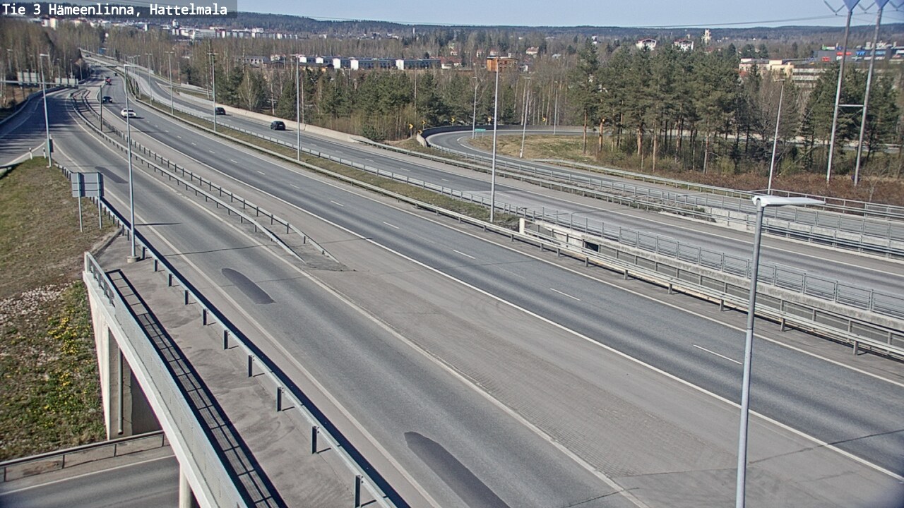 Weather Camera Image Road 3 Hämeenlinna, Hattelmala, Hämeenlinna, Kanta-Häme