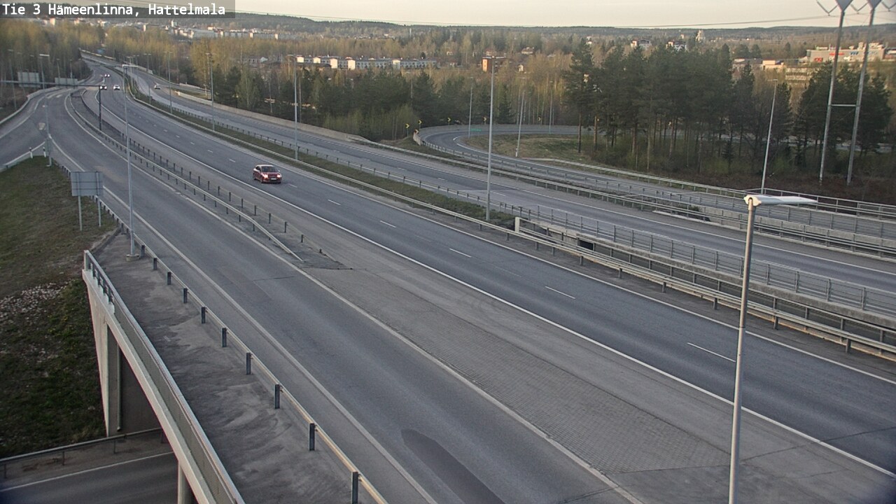 Weather Camera Image Road 3 Hämeenlinna, Hattelmala, Hämeenlinna, Kanta-Häme