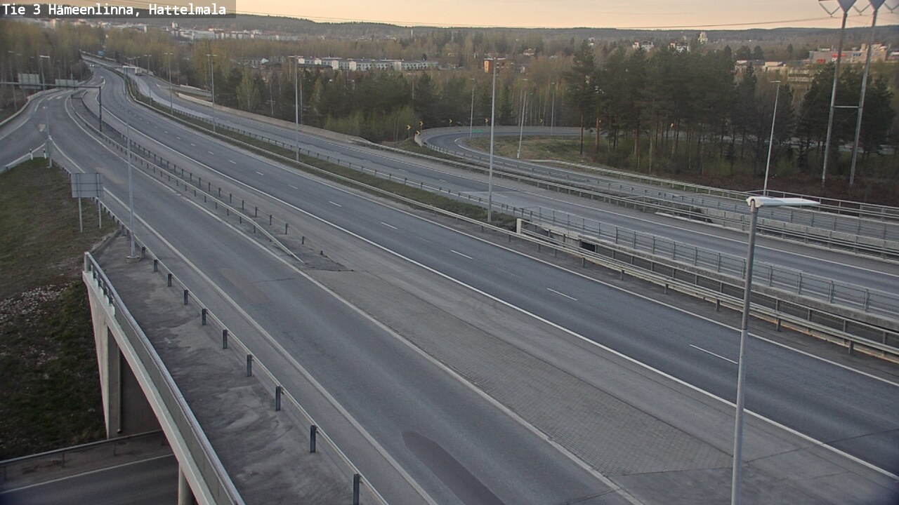 Weather Camera Image Road 3 Hämeenlinna, Hattelmala, Hämeenlinna, Kanta-Häme