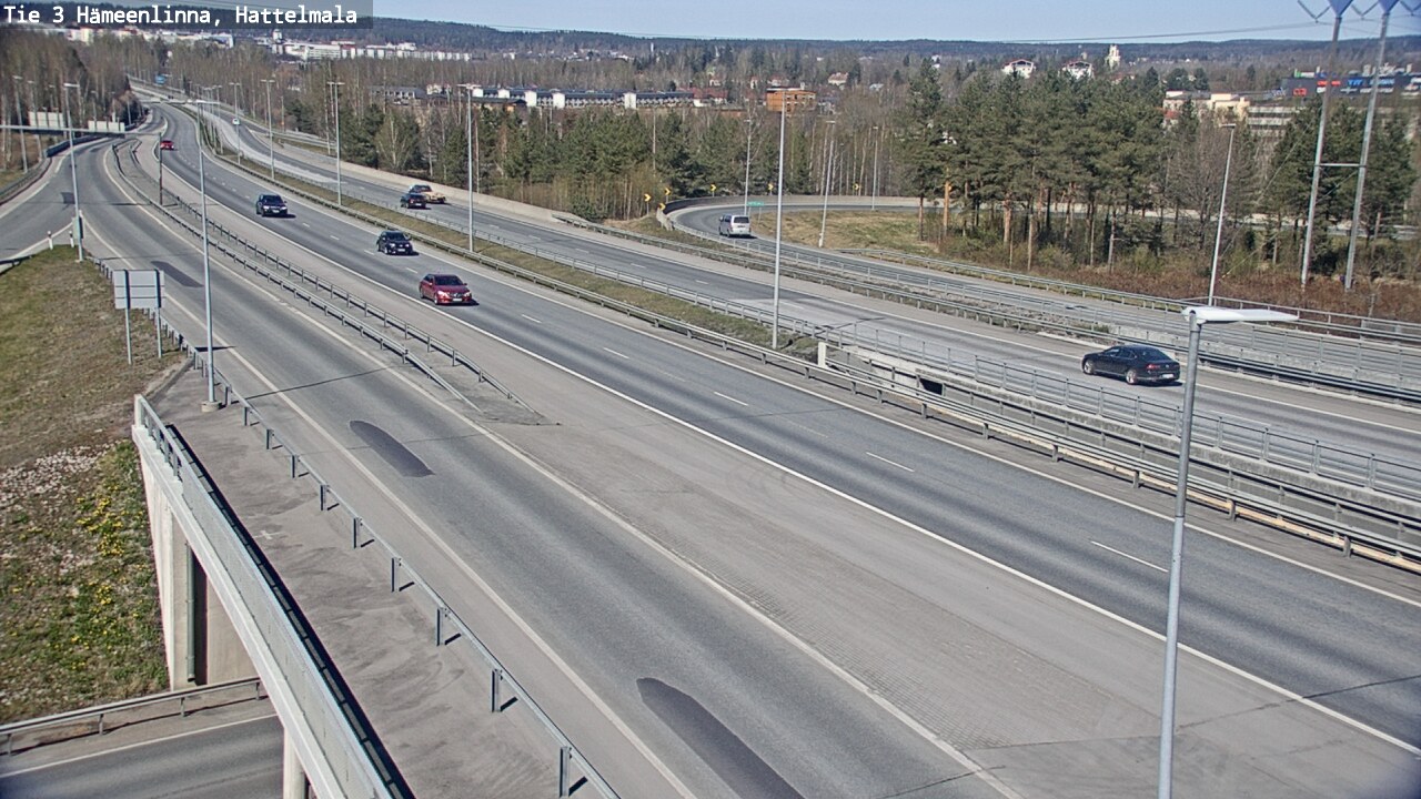 Weather Camera Image Road 3 Hämeenlinna, Hattelmala, Hämeenlinna, Kanta-Häme