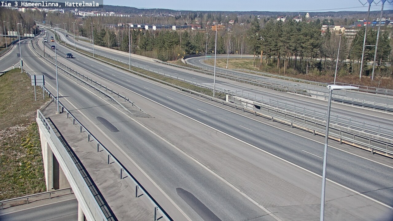 Weather Camera Image Road 3 Hämeenlinna, Hattelmala, Hämeenlinna, Kanta-Häme