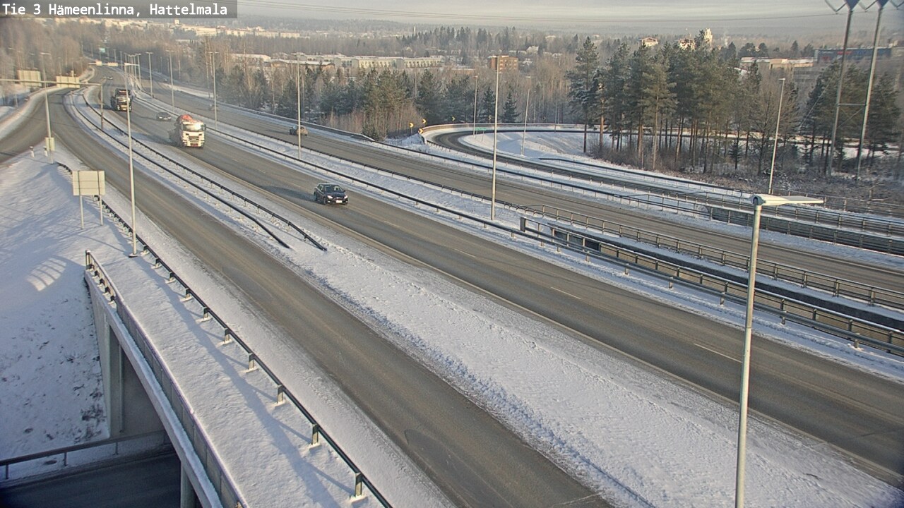 Weather Camera Image Road 3 Hämeenlinna, Hattelmala, Hämeenlinna, Kanta-Häme