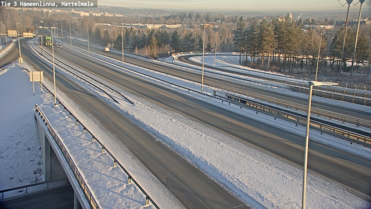 Weather Camera Image Road 3 Hämeenlinna, Hattelmala, Hämeenlinna, Kanta-Häme