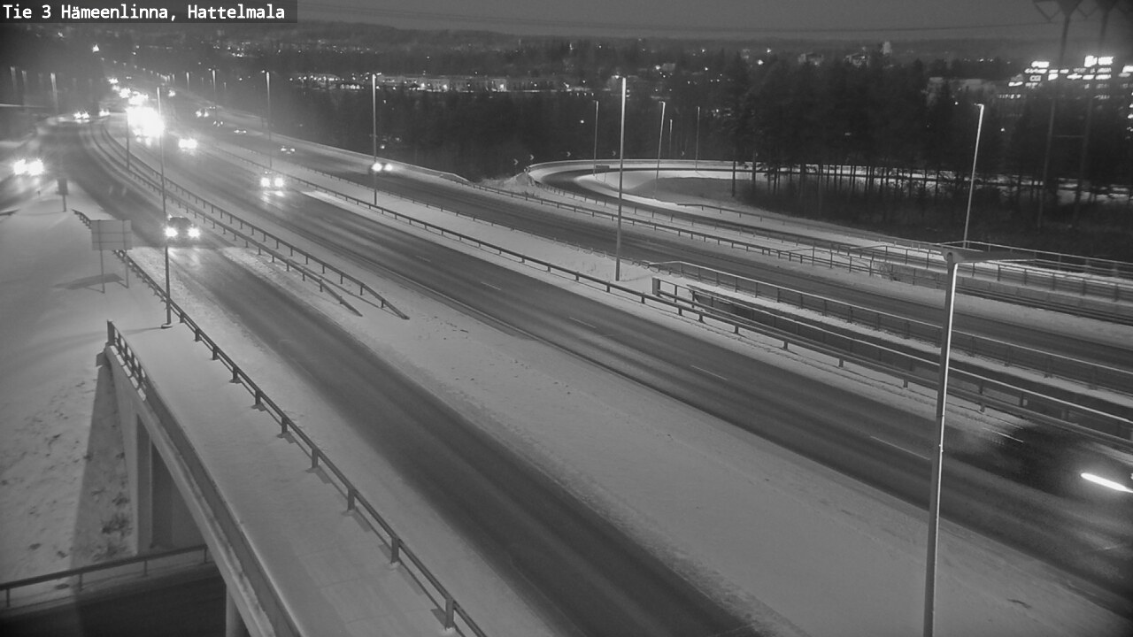 Weather Camera Image Road 3 Hämeenlinna, Hattelmala, Hämeenlinna, Kanta-Häme