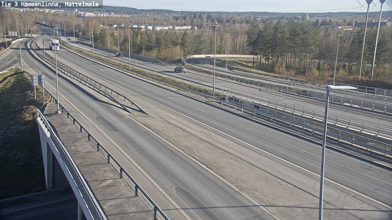 Weather Camera Image Road 3 Hämeenlinna, Hattelmala, Hämeenlinna, Kanta-Häme