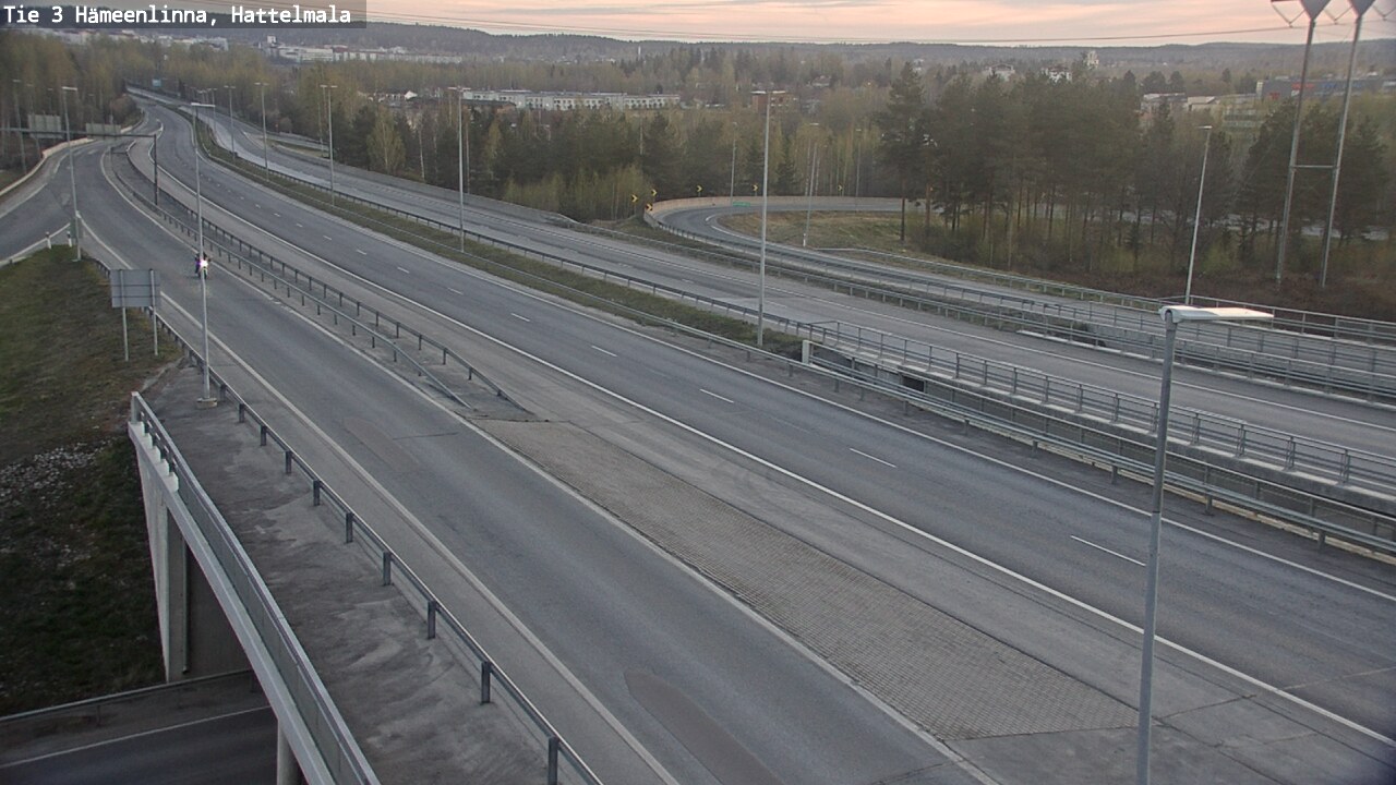 Weather Camera Image Väg 3 Tavastehus, Hattelmala, Hämeenlinna, Kanta-Häme