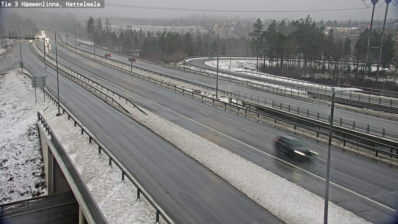 Weather Camera Image Väg 3 Tavastehus, Hattelmala, Hämeenlinna, Kanta-Häme