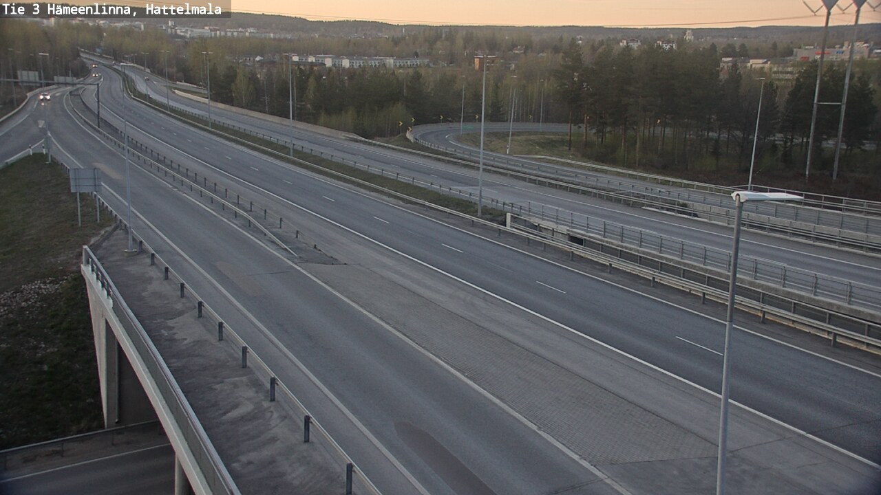 Weather Camera Image Road 3 Hämeenlinna, Hattelmala, Hämeenlinna, Kanta-Häme