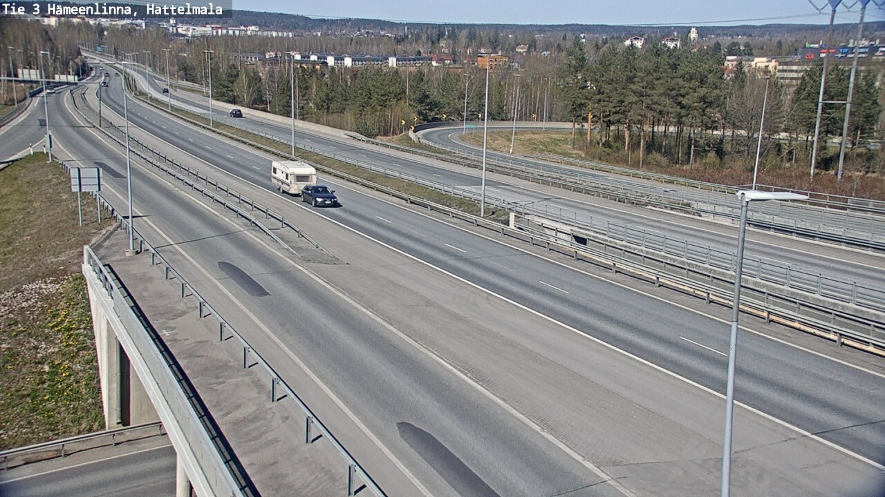 Weather Camera Image Road 3 Hämeenlinna, Hattelmala, Hämeenlinna, Kanta-Häme