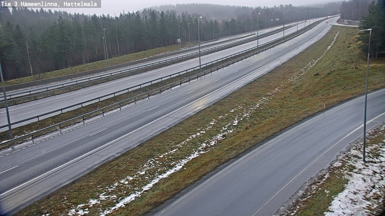 Weather Camera Image Road 3 Hämeenlinna, Hattelmala, Hämeenlinna, Kanta-Häme