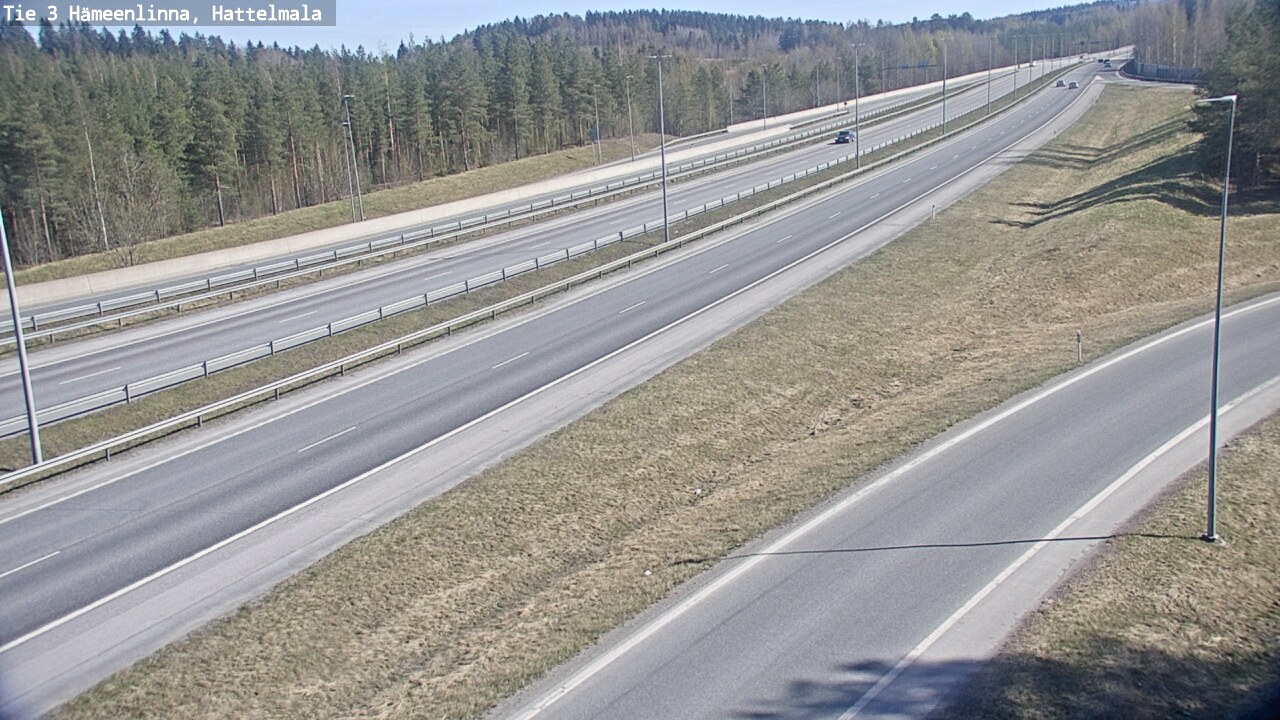 Weather Camera Image Road 3 Hämeenlinna, Hattelmala, Hämeenlinna, Kanta-Häme