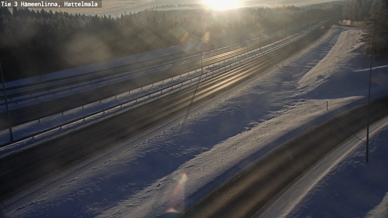 Weather Camera Image Road 3 Hämeenlinna, Hattelmala, Hämeenlinna, Kanta-Häme