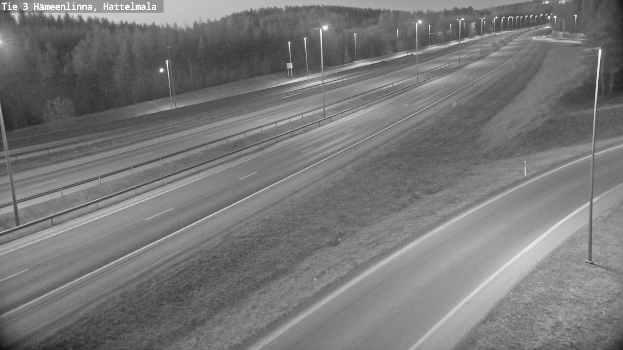Weather Camera Image Road 3 Hämeenlinna, Hattelmala, Hämeenlinna, Kanta-Häme