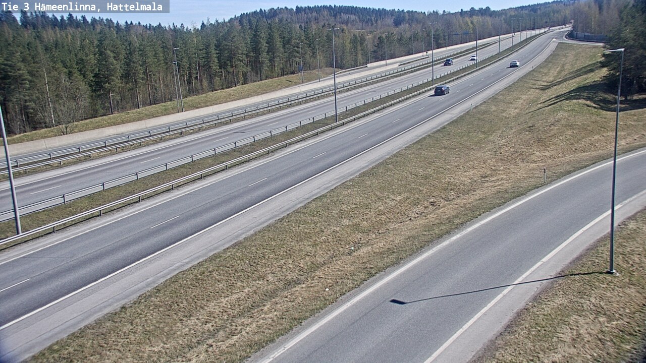 Weather Camera Image Road 3 Hämeenlinna, Hattelmala, Hämeenlinna, Kanta-Häme