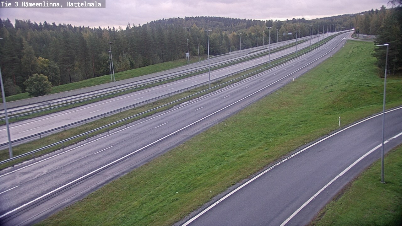 Weather Camera Image Road 3 Hämeenlinna, Hattelmala, Hämeenlinna, Kanta-Häme