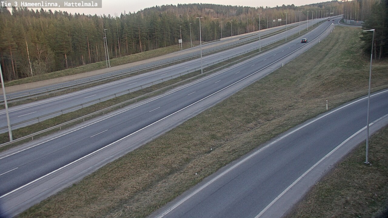 Weather Camera Image Road 3 Hämeenlinna, Hattelmala, Hämeenlinna, Kanta-Häme