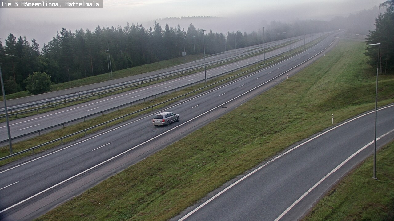 Weather Camera Image Road 3 Hämeenlinna, Hattelmala, Hämeenlinna, Kanta-Häme