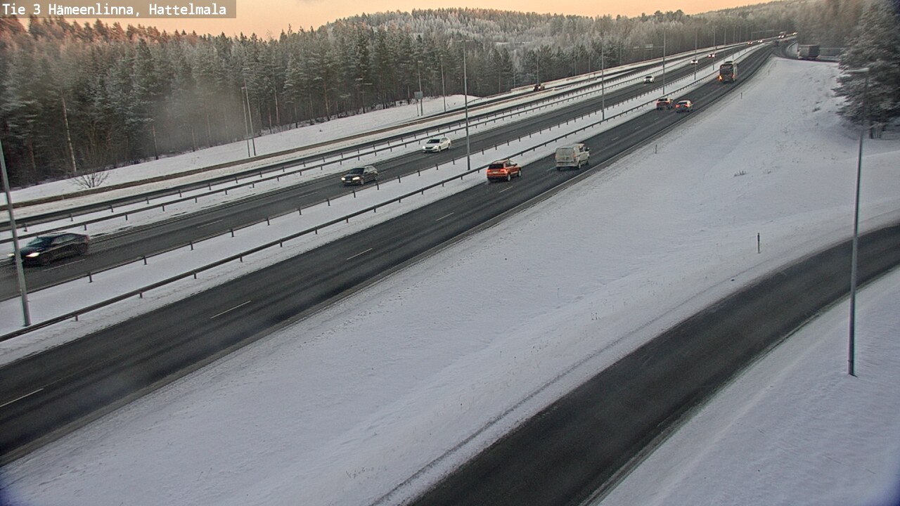 Weather Camera Image Road 3 Hämeenlinna, Hattelmala, Hämeenlinna, Kanta-Häme