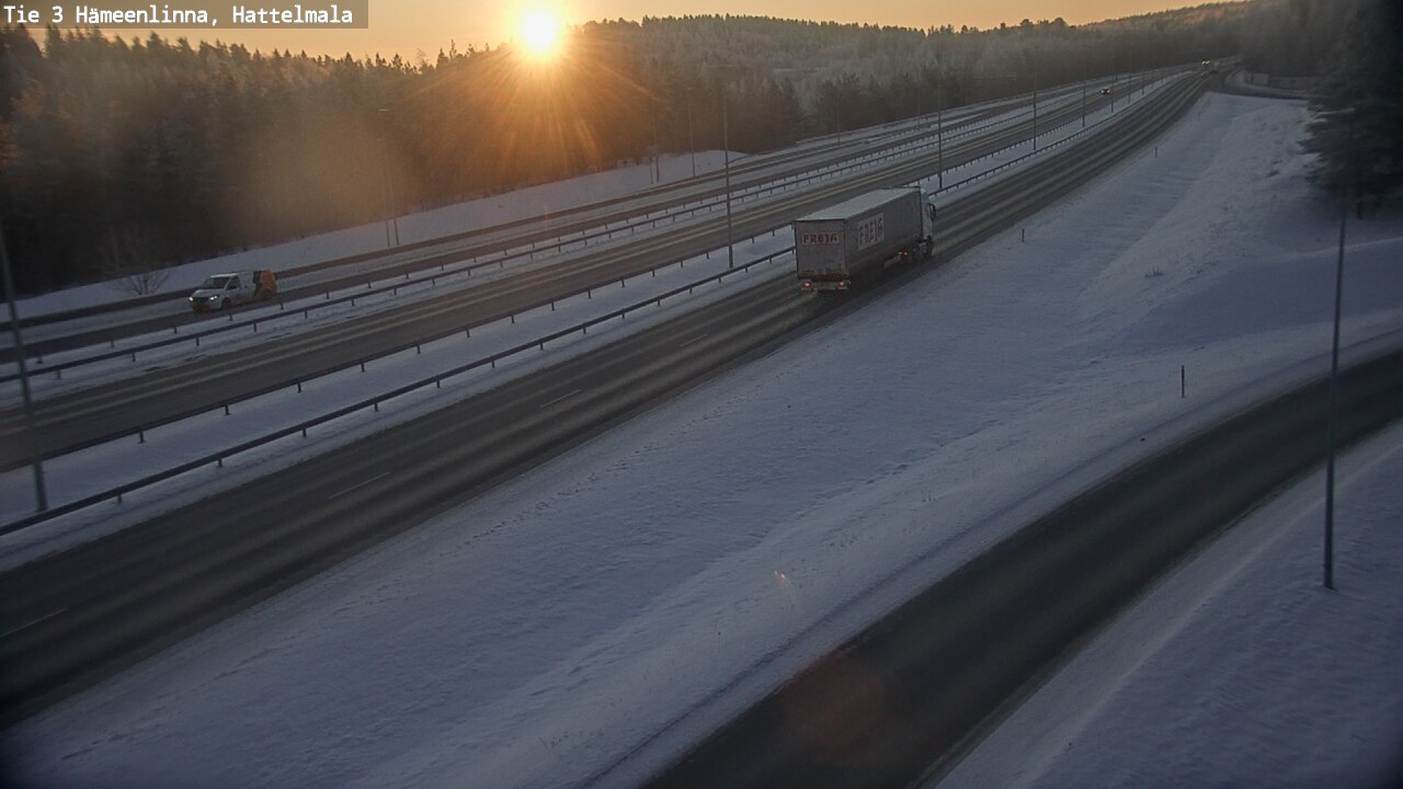 Weather Camera Image Road 3 Hämeenlinna, Hattelmala, Hämeenlinna, Kanta-Häme