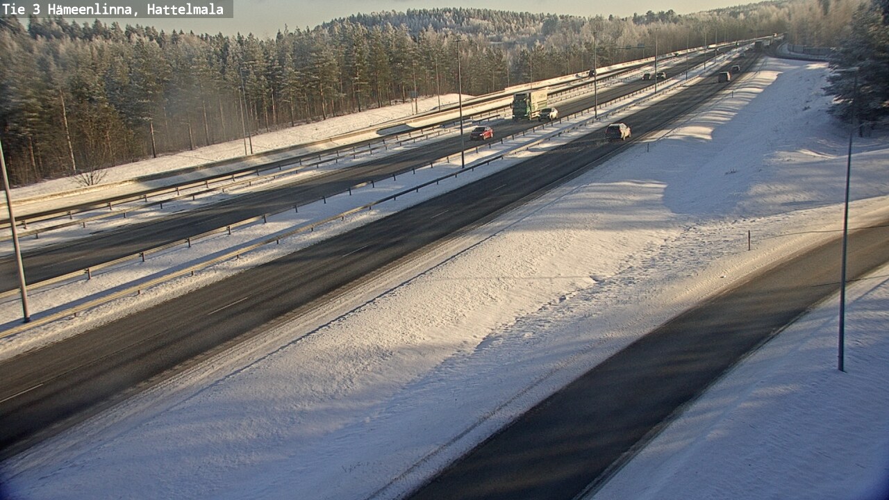 Weather Camera Image Road 3 Hämeenlinna, Hattelmala, Hämeenlinna, Kanta-Häme