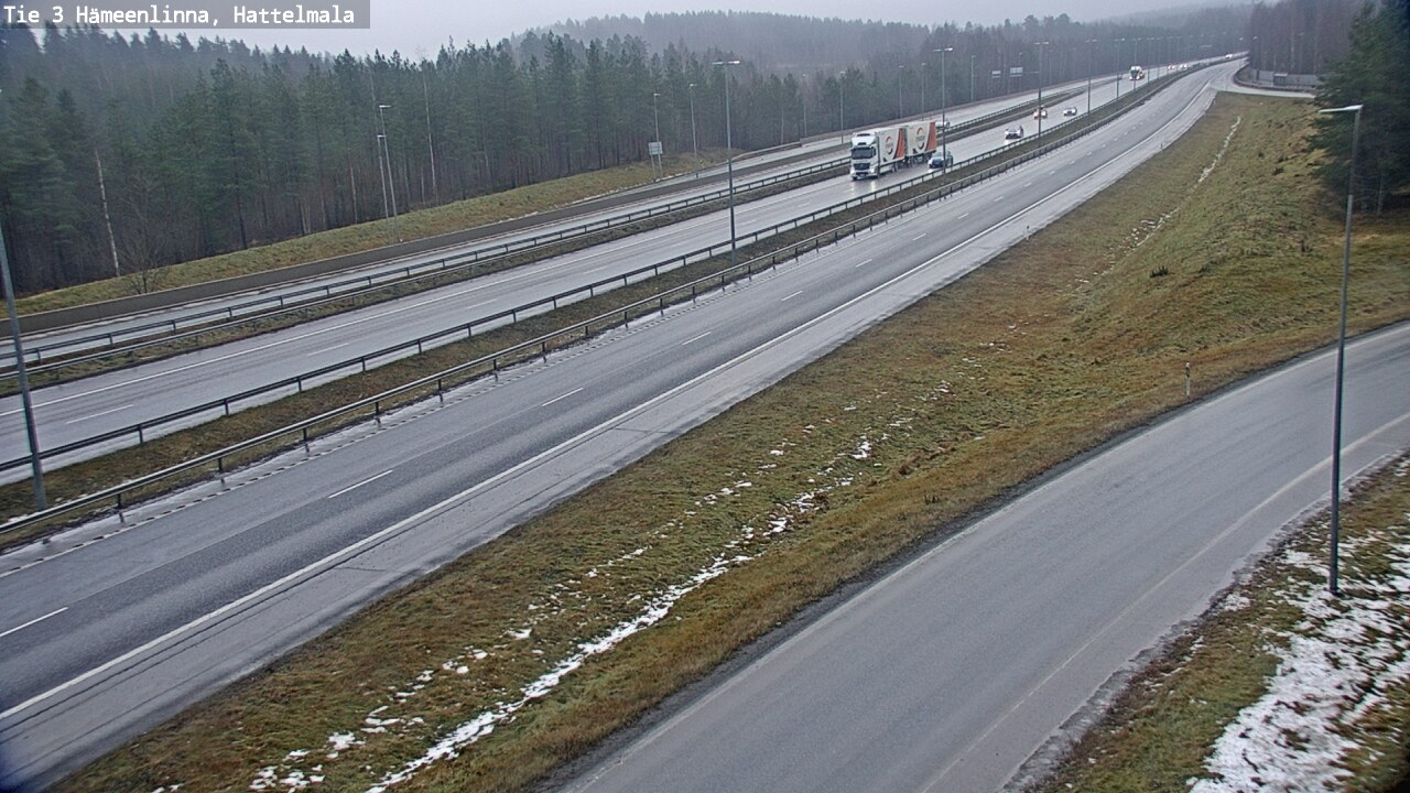 Weather Camera Image Road 3 Hämeenlinna, Hattelmala, Hämeenlinna, Kanta-Häme